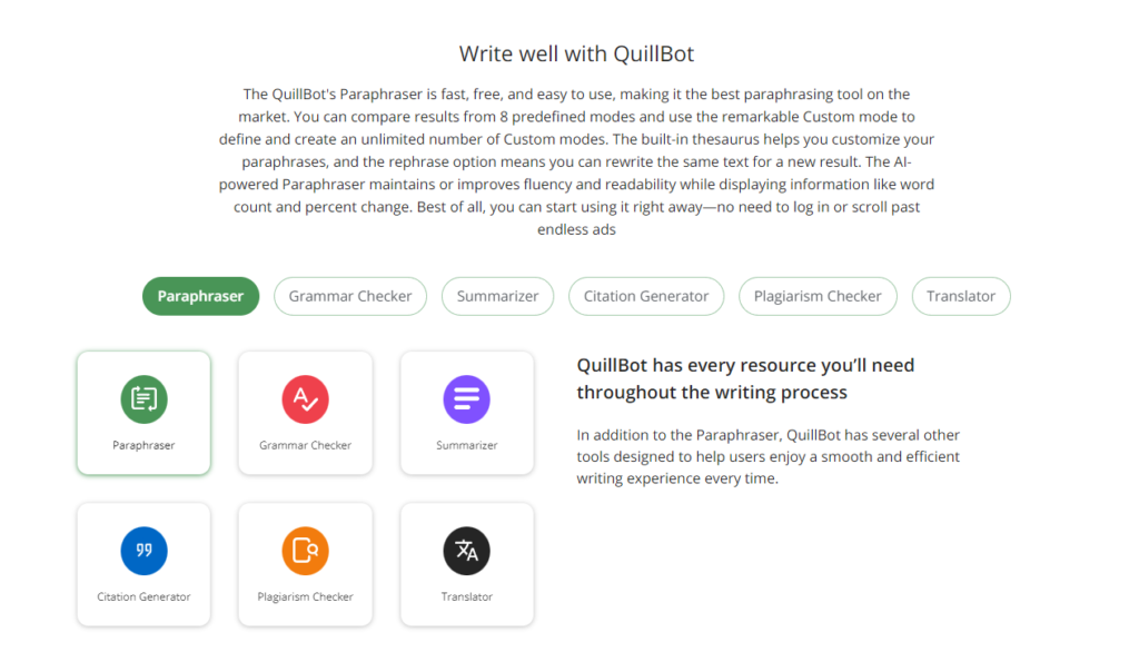 Quillbot — Your Writing Wizard